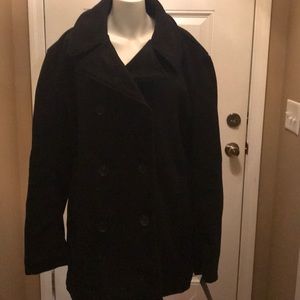 BRAND NEW  NUVANO PEA COAT BLACK 2XL